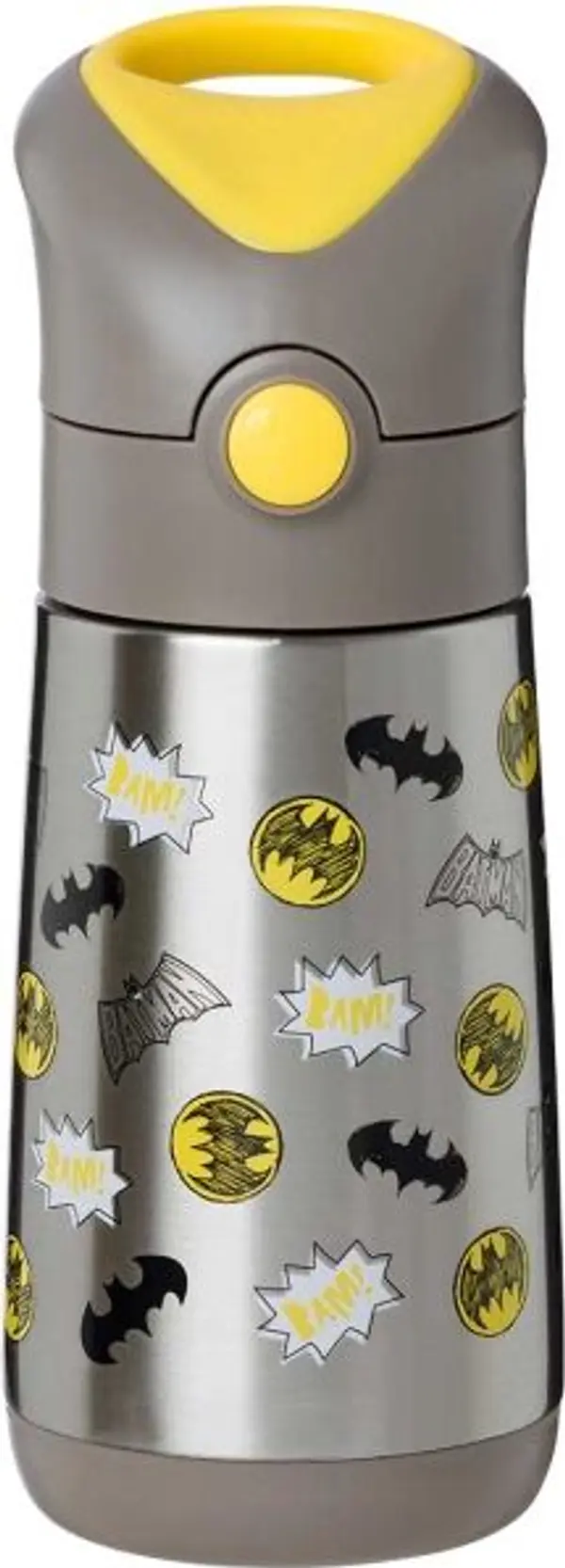 b.box b.box BATMAN 350 ML Детски термос със сламка, сиво, размер 350 ML