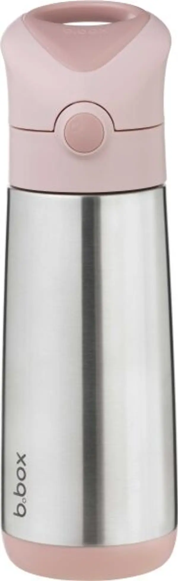 b.box b.box BLUSH CRUSH 500 ML Детски термос със сламка, сребърно, размер 500 ML