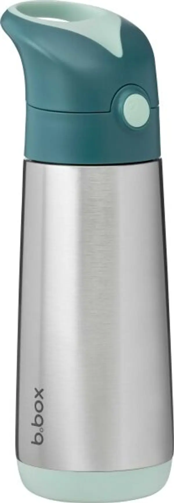 b.box b.box EMERALD FOREST 500 ML Детски термос със сламка, сребърно, размер 500 ML