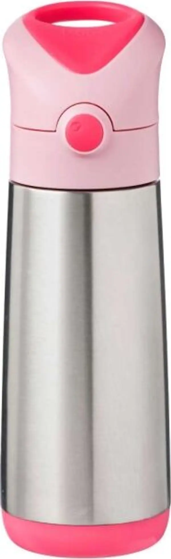 b.box b.box FLAMINGO FIZZ 500 ML Термос със сламка, сребърно, размер 500 ML