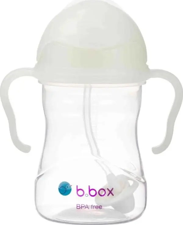 b.box b.box GLOW IN THE DARK 240 ML Детска чаша със сламка, прозрачно, размер 240 ML