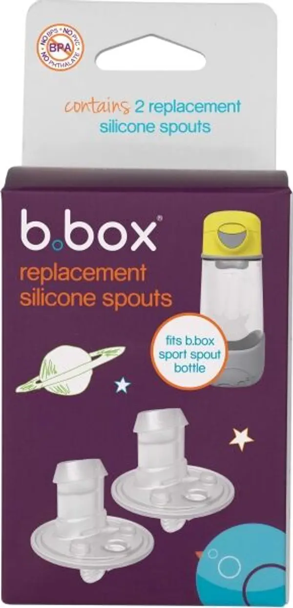 b.box b.box РЕЗЕРВНИ БИБЕРОНИ ЗА СПОРТНА БУТИЛКА Резервен комплект, прозрачно, размер