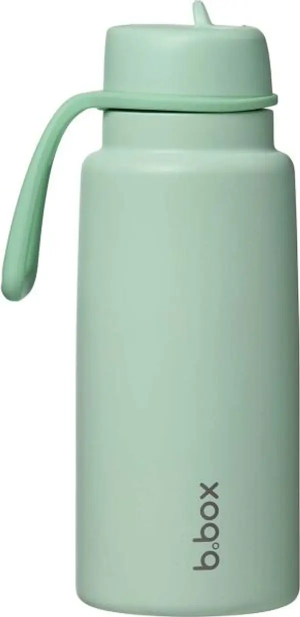 b.box b.box SPEARMINT 1 L Неръждаема термобутилка със сламка, светло-зелено, размер 1 L