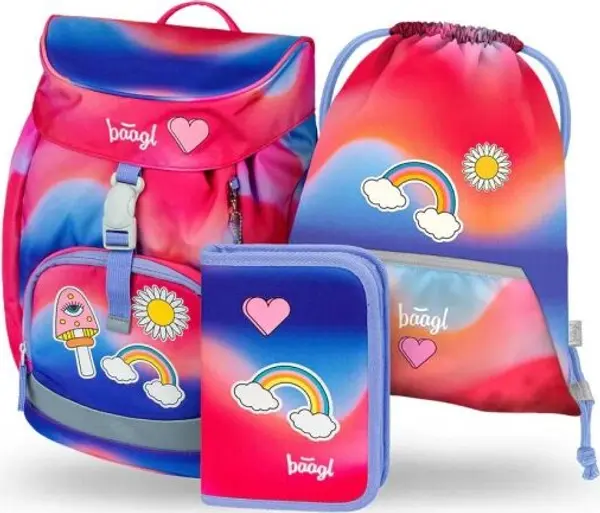 BAAGL BAAGL 3 SET AIRY HIPPIE Ученически комплект, микс, размер