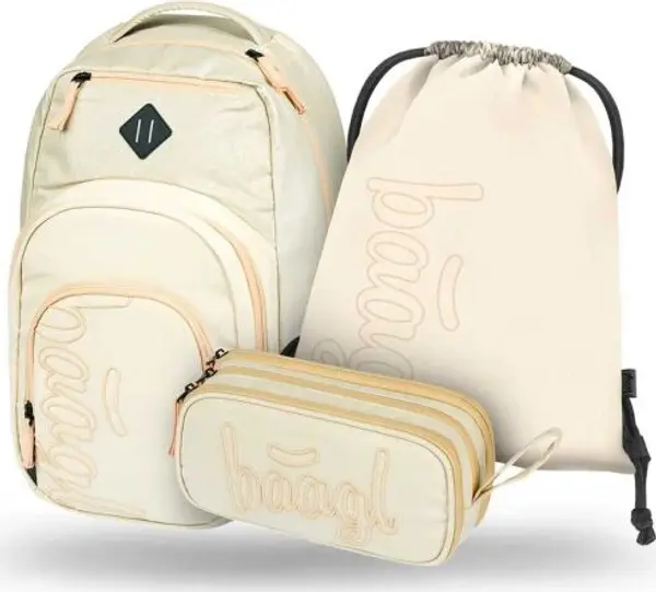 BAAGL BAAGL 3 SET COOLMATE BEIGE Ученически комплект, бежово, размер