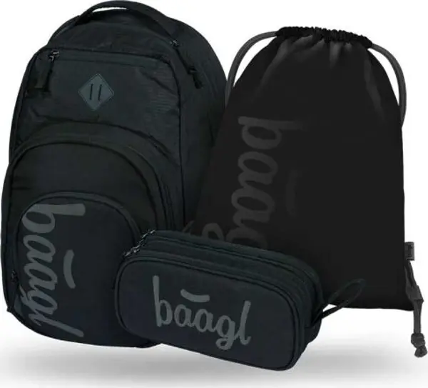 BAAGL BAAGL 3 SET COOLMATE BLACK Ученически комплект, черно, размер