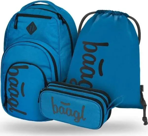BAAGL BAAGL 3 SET COOLMATE OCEAN BLUE Ученически комплект, синьо, размер