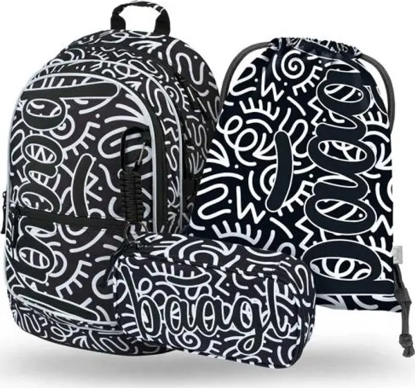 BAAGL BAAGL 3 SET CORE ELEMENT Ученически комплект, черно, размер