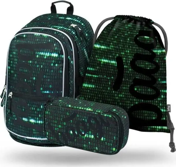 BAAGL BAAGL 3 SET CORE NUMBERS Ученически комплект, тъмнозелено, размер