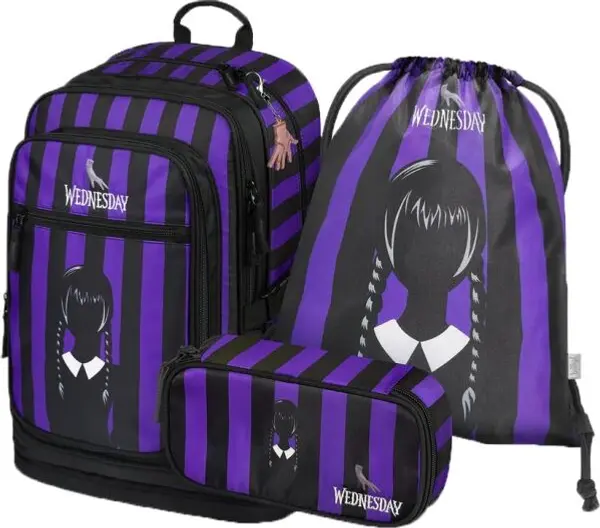 BAAGL BAAGL 3 SET CUBIC WEDNESDAY Ученически комплект, черно, размер