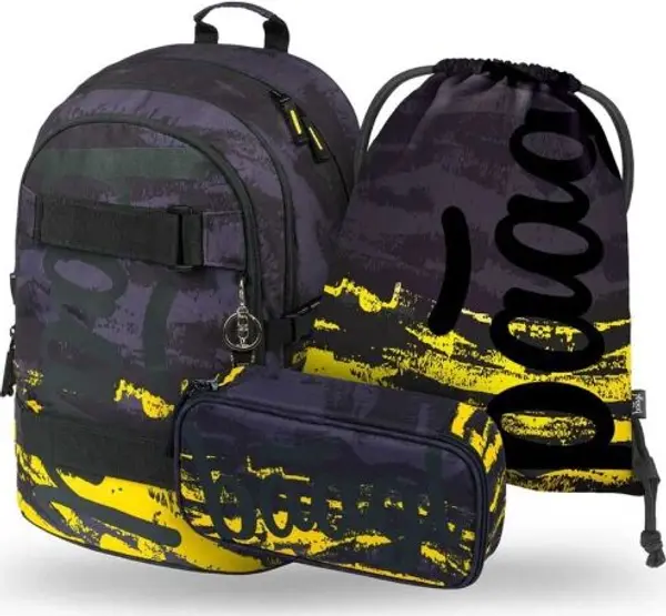 BAAGL BAAGL 3 SET SKATE DUNE Ученически комплект, тъмносиво, размер