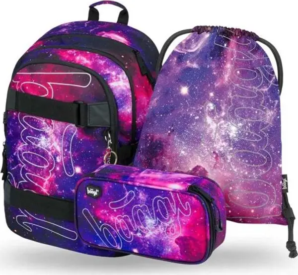 BAAGL BAAGL 3 SET SKATE GALAXY Ученически комплект, микс, размер
