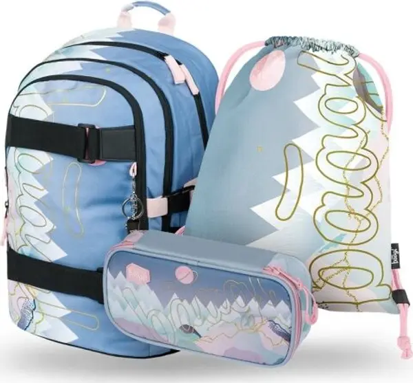 BAAGL BAAGL 3 SET SKATE MOON Ученически комплект за момичета, микс, размер