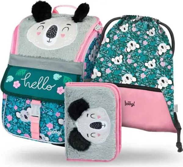 BAAGL BAAGL 3 SET ZIPPY HARRY POTTER ХОГУОРТС Ученически комплект, тъмнозелено, размер