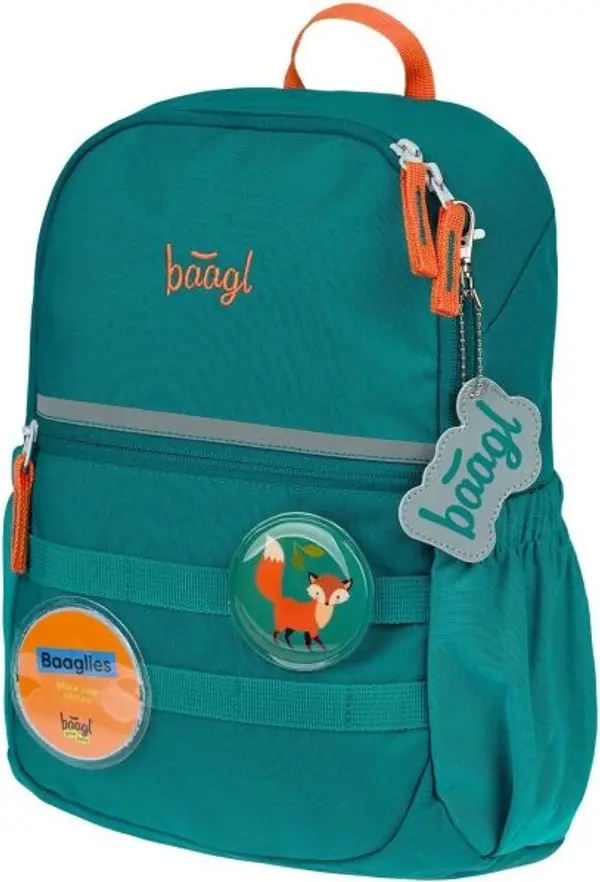 BAAGL BAAGL BUDDY ЛИСИЦА Детска раница, зелено, размер
