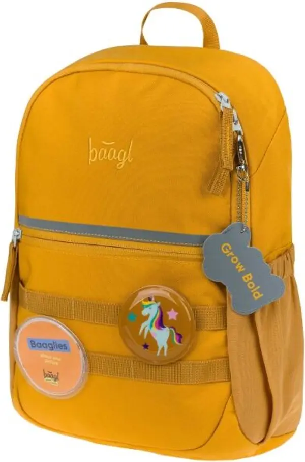 BAAGL BAAGL BUDDY UNICORN Детска раница, жълто, размер