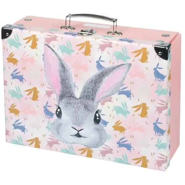 BAAGL BAAGL BUNNY Сгъваем училищен куфар, розово, размер