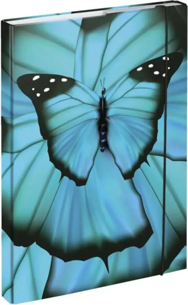 BAAGL BAAGL BUTTERFLY Папка за ученически тетрадки A4, синьо, размер