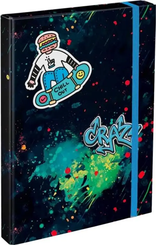 BAAGL BAAGL CHILL Папка за ученически тетрадки A4, черно, размер