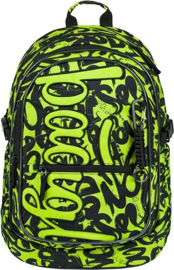 BAAGL BAAGL CORE LIME Ученическа раница, светлоотразителен неон, размер