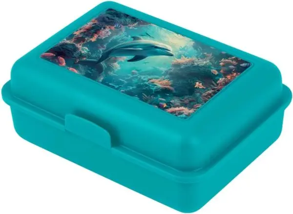 BAAGL BAAGL ДЕЛФИН Кутия за закуски, тюркоазено, размер