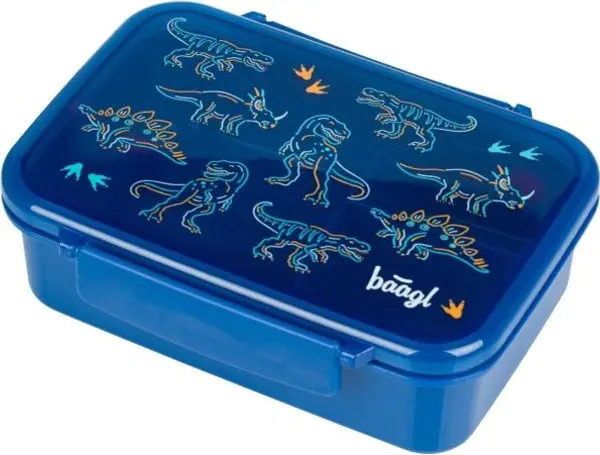 BAAGL BAAGL DINO Кутия за закуски с преградки, синьо, размер