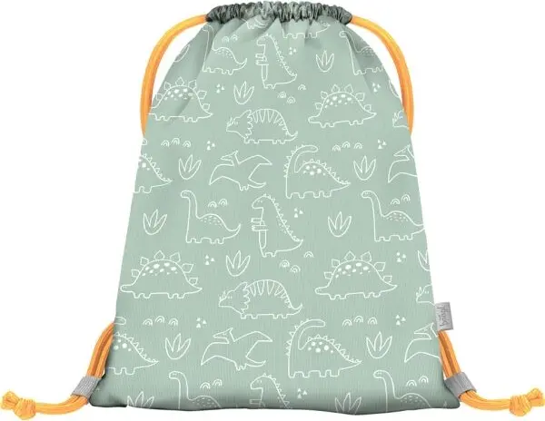 BAAGL BAAGL DINO Мешка за деца в предучилищна възраст, светло-зелено, размер