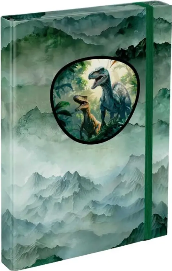 BAAGL BAAGL DINO Папка за ученически тетрадки A4, зелено, размер