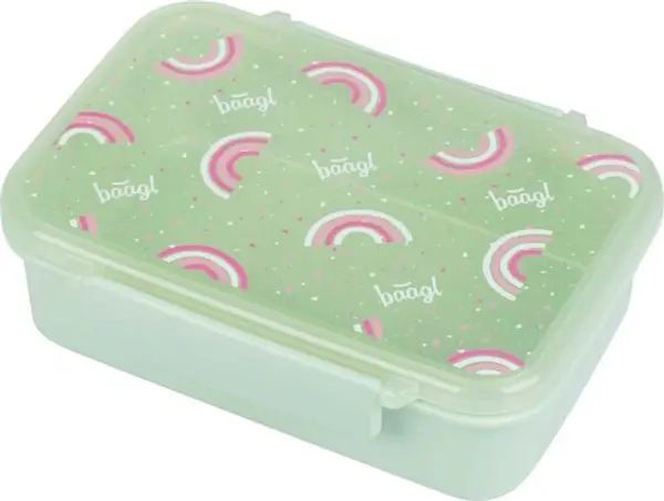 BAAGL BAAGL ДЪГА Кутия за обяд с отделения, зелено, размер