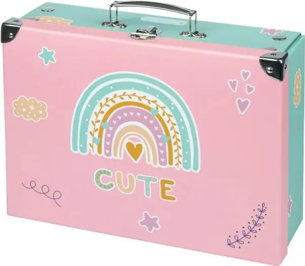 BAAGL BAAGL DUHA Сгъваем училищен куфар, розово, размер