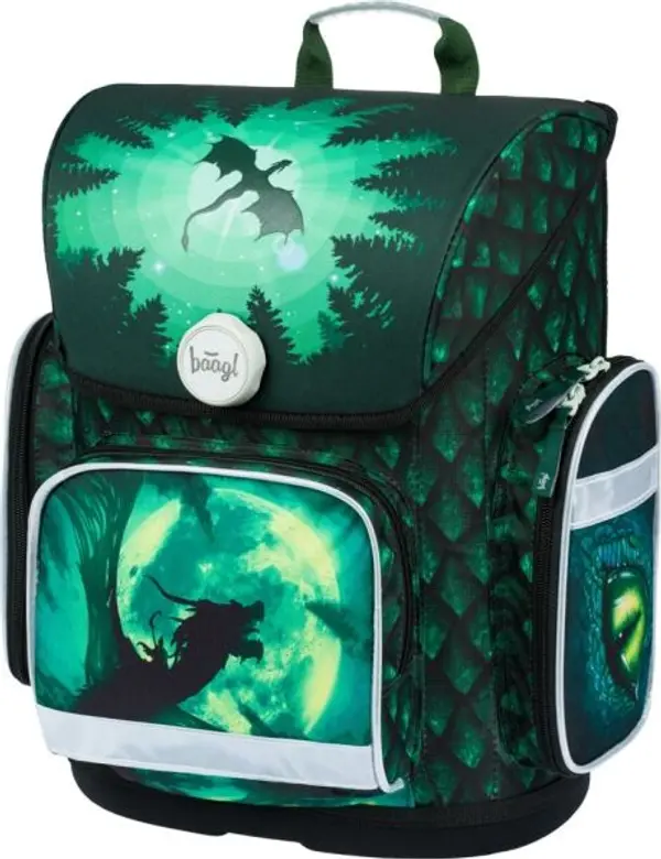 BAAGL BAAGL ERGO DRAK Ученическа раница, зелено, размер