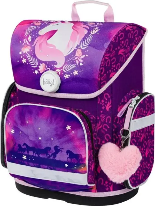 BAAGL BAAGL ERGO КОН Ученическа раница, лилаво, размер