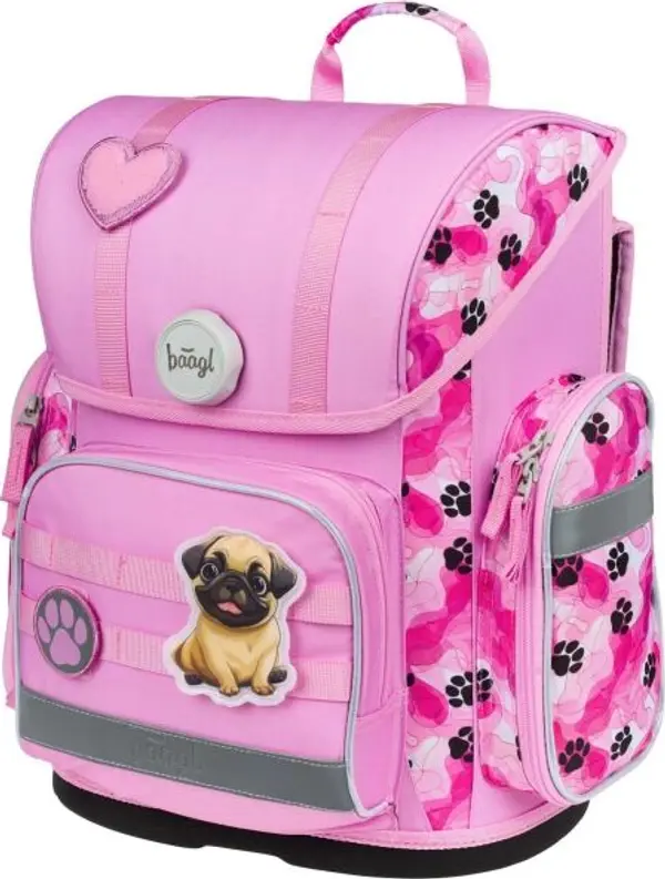 BAAGL BAAGL ERGO ПЕС ПАТРУЛИ Ученическа раница, розово, размер