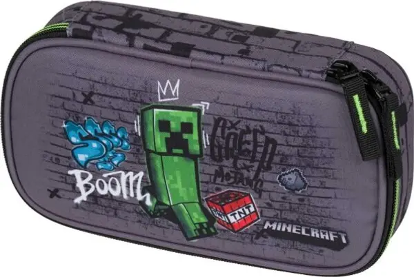 BAAGL BAAGL ETUE MINECRAFT TNT Ученически несесер, тъмносиво, размер