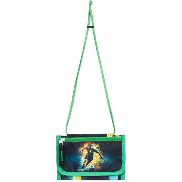 BAAGL BAAGL FOTBAL HRÁČ Портмоне с шнурче за закачване на врата, зелено, размер