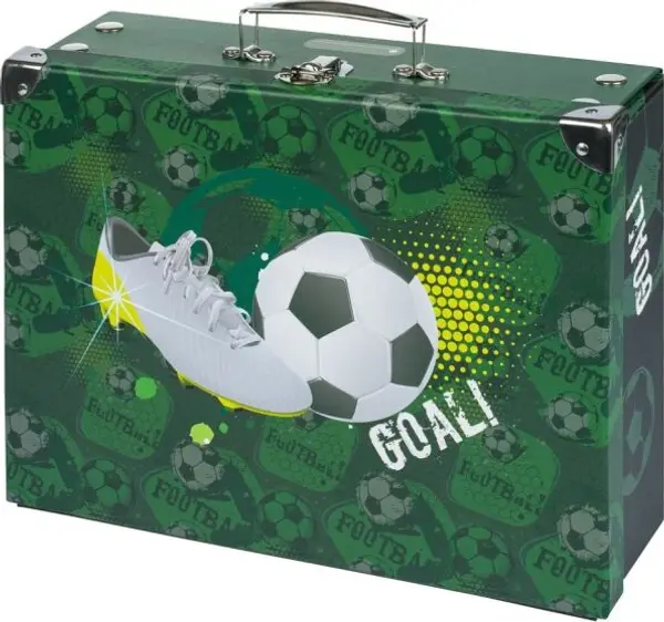 BAAGL BAAGL FOTBAL Сгъваем училищен куфар, зелено, размер