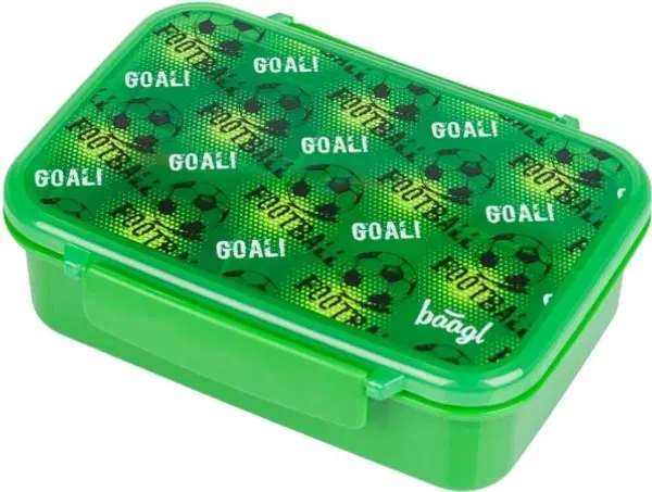 BAAGL BAAGL ФУТБОЛ Кутия за обяд с отделения, зелено, размер
