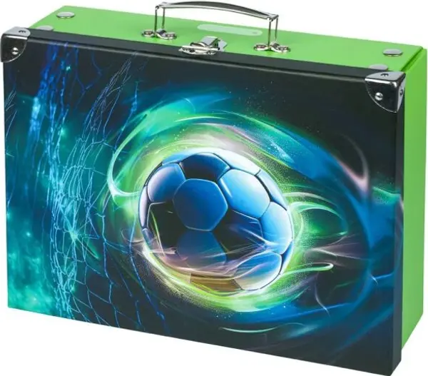BAAGL BAAGL ФУТБОЛНА ТОПКА Сгъваем училищен куфар, зелено, размер