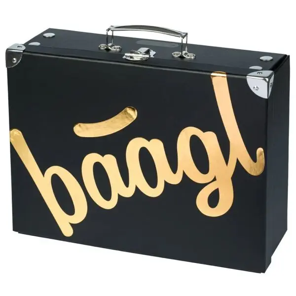 BAAGL BAAGL GOLD Сгъваем училищен куфар, черно, размер