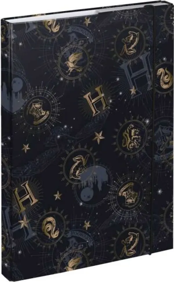 BAAGL BAAGL HARRY POTTER ХОГУОРТС Папка за училищни тетрадки A4, черно, размер