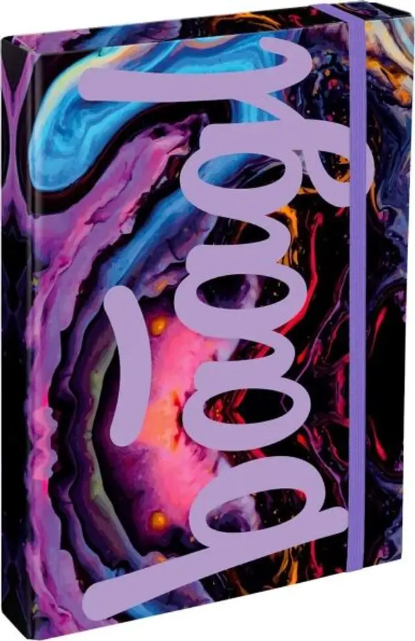 BAAGL BAAGL JUMBO MARBLE Папка за ученически тетрадки A4, черно, размер