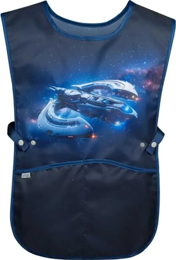 BAAGL BAAGL КОСМИЧЕСКИ КОРАБ Детска престилка, черно, размер