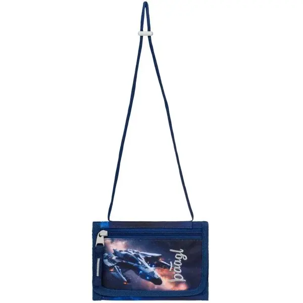 BAAGL BAAGL КОСМИЧЕСКИ КОРАБ Портмоне с шнурче за закачване на врата, тъмносин, размер