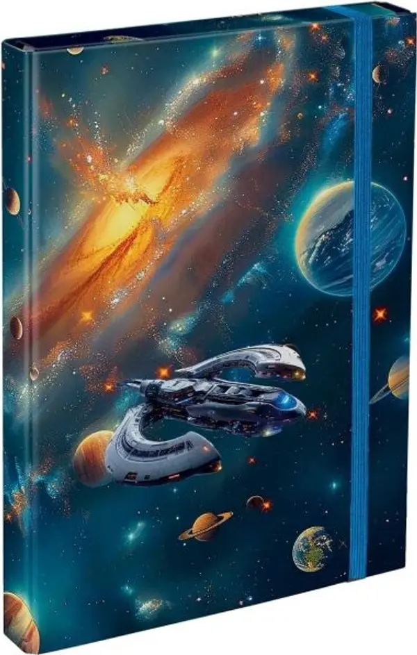 BAAGL BAAGL КОСМОС Папка за ученически тетрадки A4, тъмносин, размер