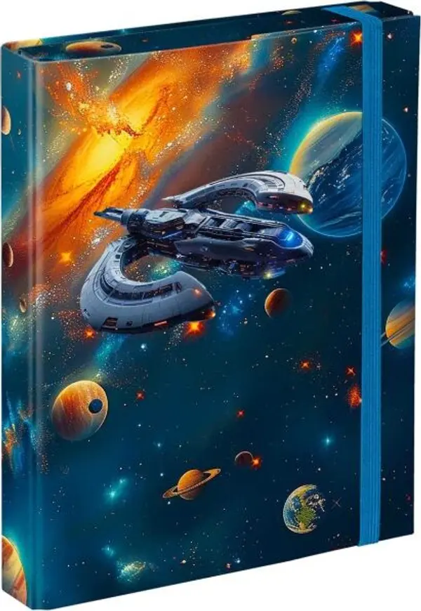 BAAGL BAAGL КОСМОС Папка за ученически тетрадки A5, тъмносин, размер