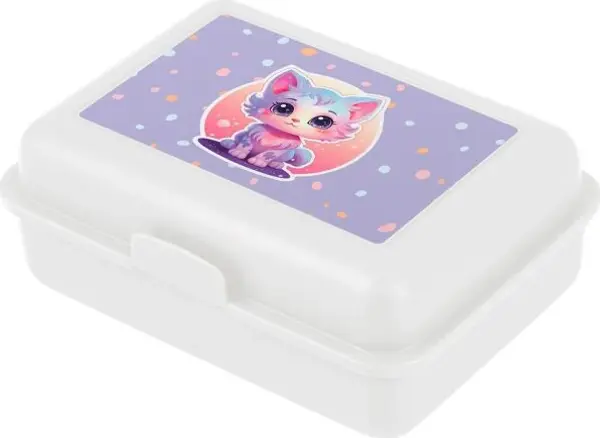 BAAGL BAAGL ЛЮБИМЦИ Кутия за закуски, бяло, размер