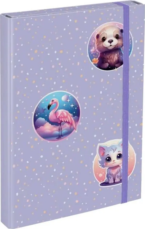 BAAGL BAAGL ЛЮБИМЦИ Папка за ученически тетрадки A4, лилаво, размер