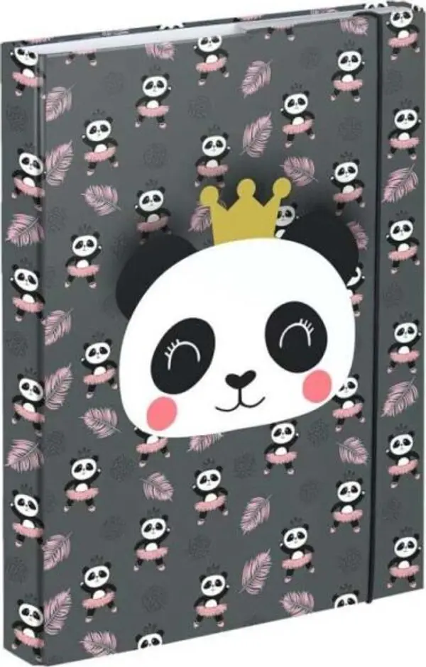 BAAGL BAAGL PANDA Папка за училищни тетрадки A5, тъмносиво, размер