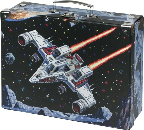 BAAGL BAAGL PIXEL SPACE Сгъваем училищен куфар, черно, размер