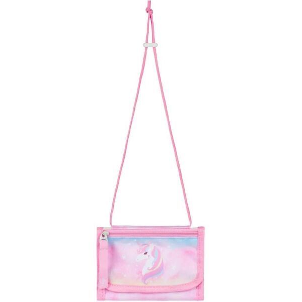 BAAGL BAAGL RAINBOW UNICORN Портмоне с шнурче за закачване на врата, розово, размер